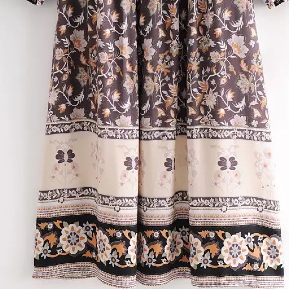 Vintage Boho Flowing Bohemian Long Shift Maxi - Picture 9 of 13